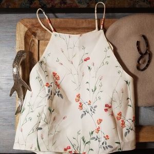 Zara | Delicate Floral Crop Top